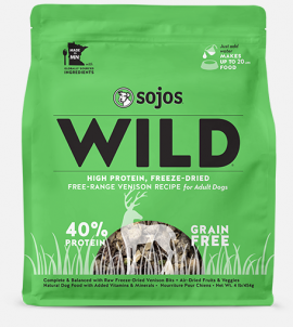 Sojos Wild Dog Food Venison Recipe